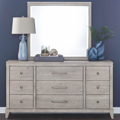 New Haven - Dresser & Mirror - White - Hornell Furniture Outlet
