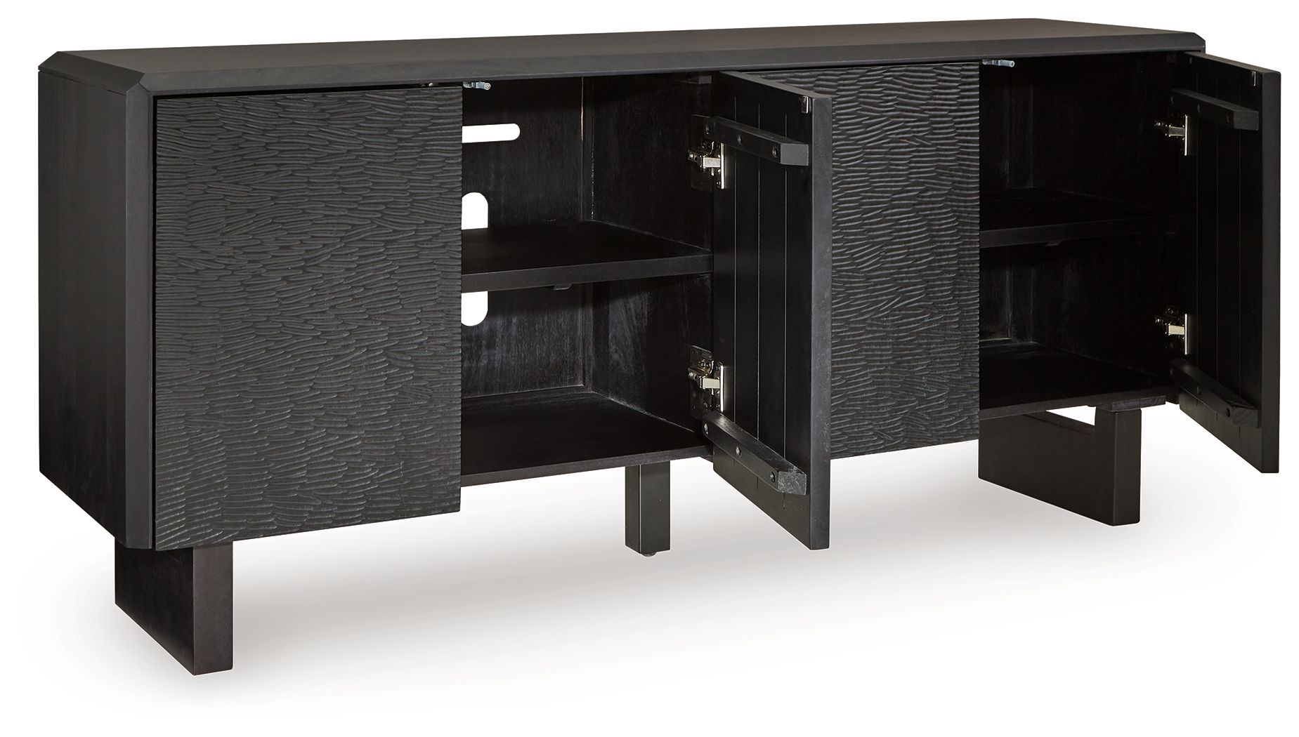 Farrelmore - Black - Accent Cabinet - Hornell Furniture Outlet