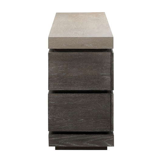 Piedmont - 84'' TV Console - Charcoal / Ash - Hornell Furniture Outlet