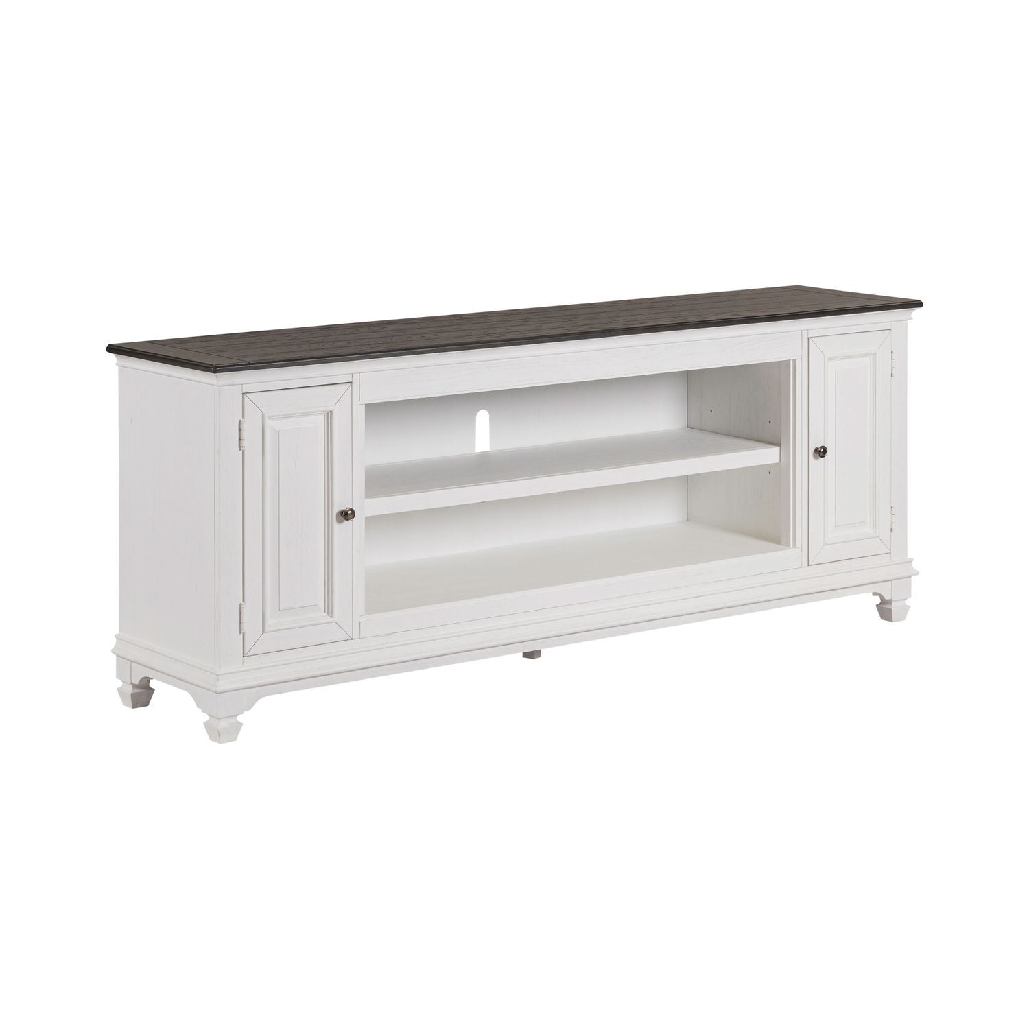 Fireplace TV Consoles - 80" Fireplace TV Console FTS - White - Hornell Furniture Outlet