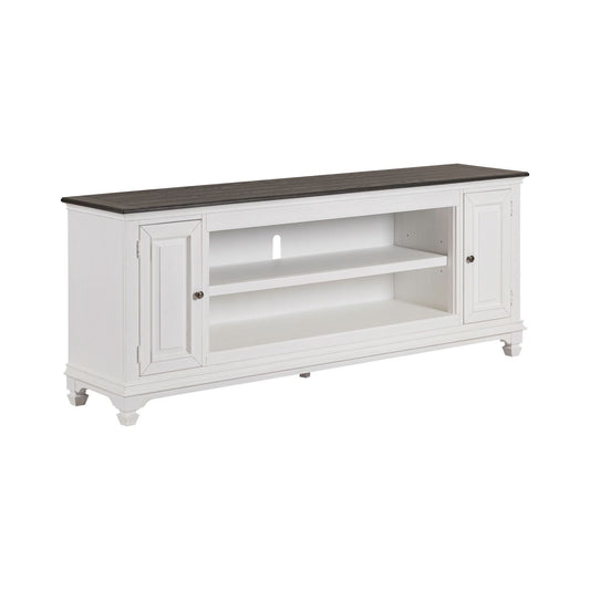 Fireplace TV Consoles - 80" Fireplace TV Console FTS - White - Hornell Furniture Outlet