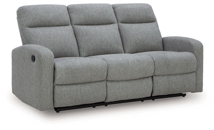 Gauntlet - Sterling - Reclining Sofa - Hornell Furniture Outlet