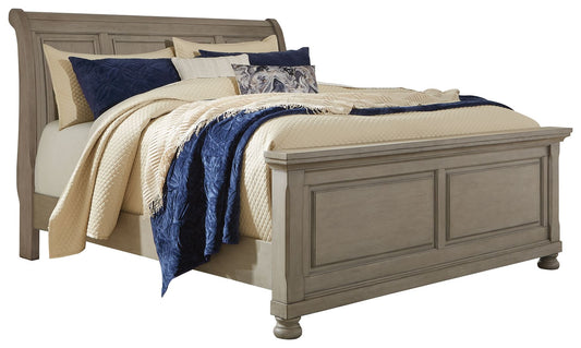 Lettner - Sleigh Bed - Hornell Furniture Outlet