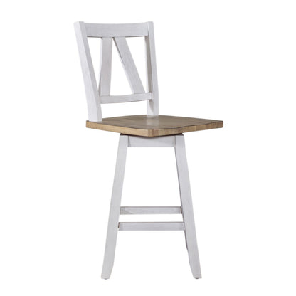Lindsey Farm - Counter Height Swivel Chair (RTA) - Hornell Furniture Outlet
