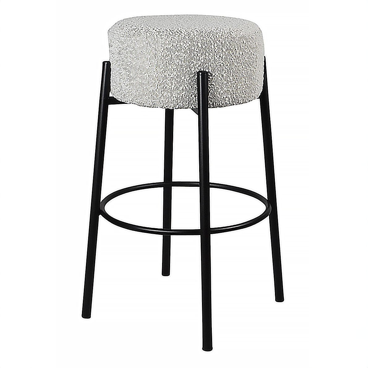Cole - Counter Stool - Black / White - Hornell Furniture Outlet