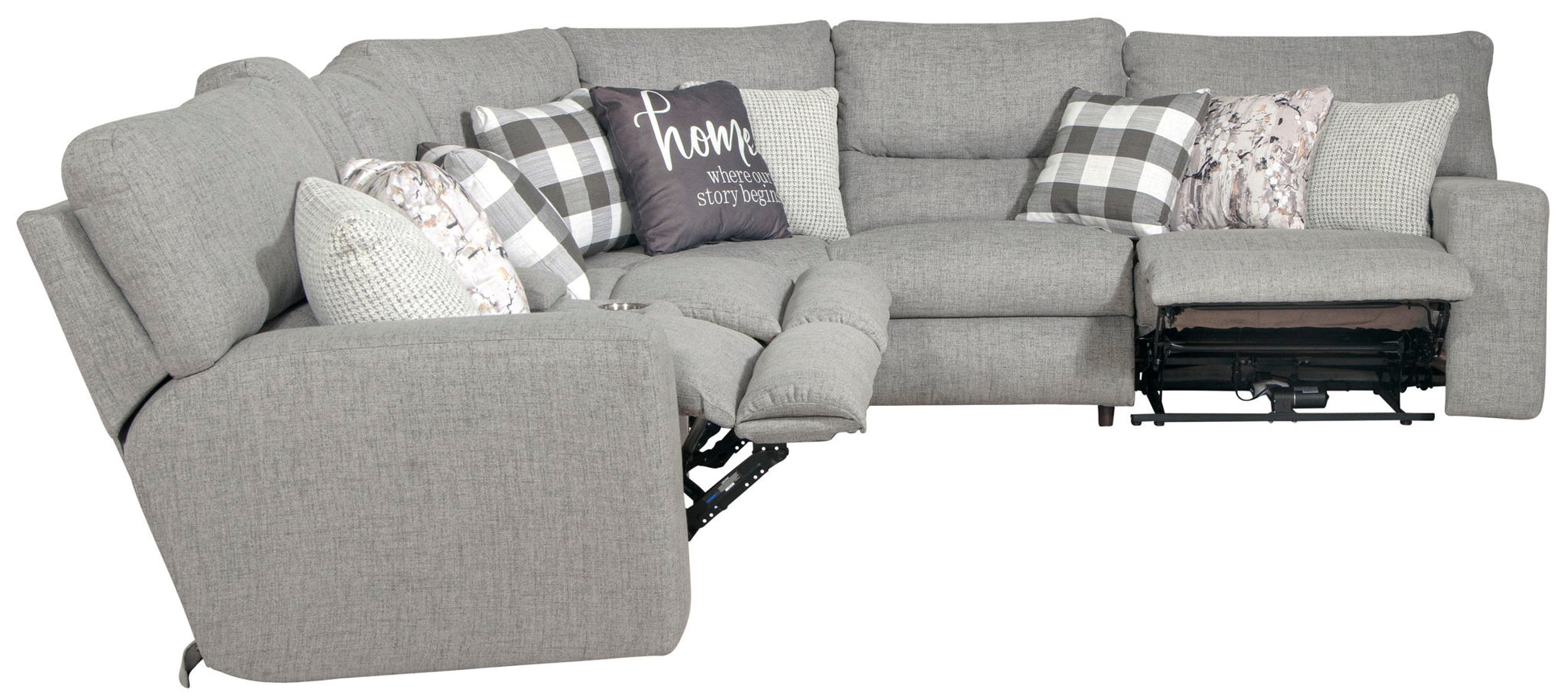 Rockport - Reclining Sectional - Hornell Furniture Outlet