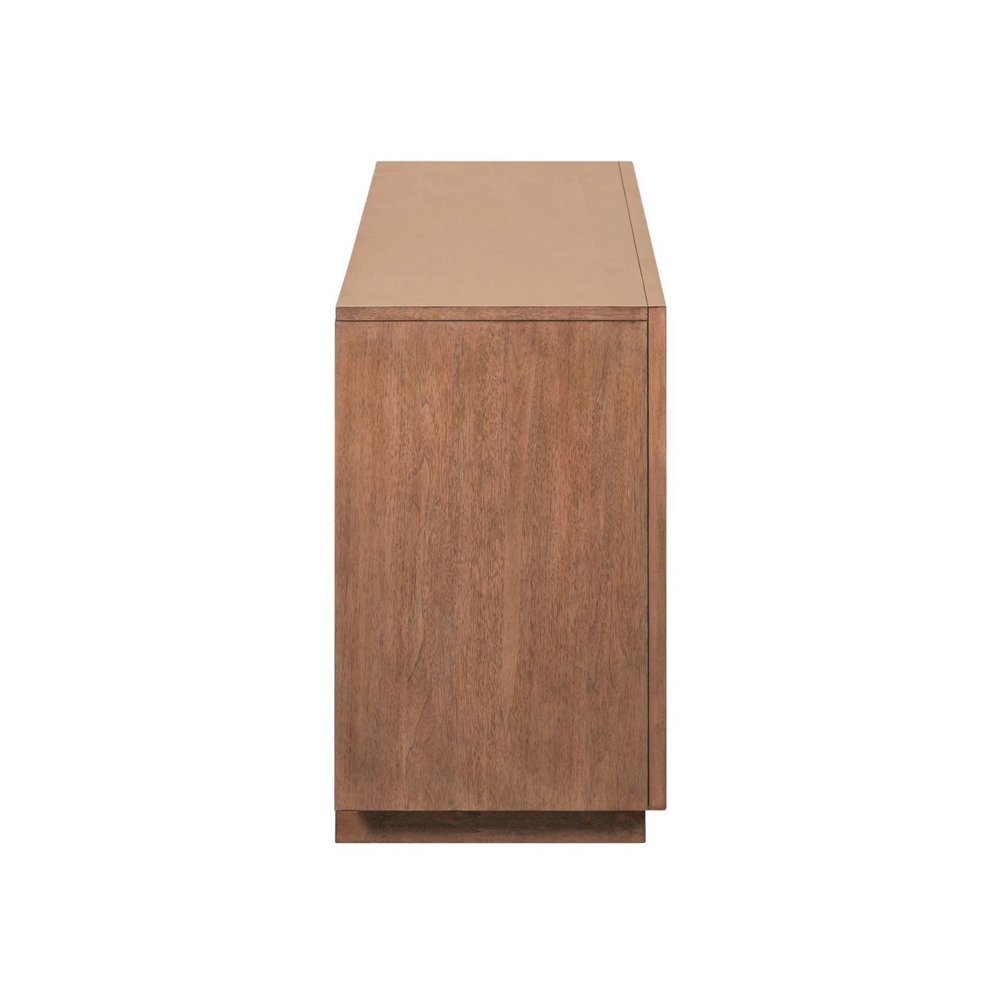 Fireplace TV Consoles - 214 84'' Console With Fire FTS Multiplees - Light Brown - Hornell Furniture Outlet