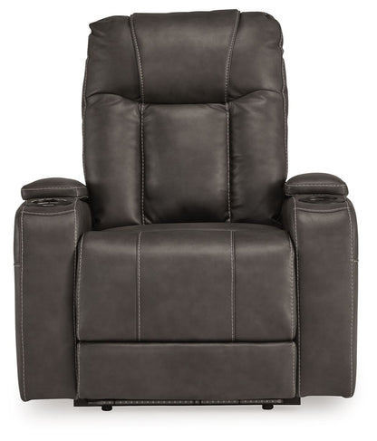 Feazada - Power Recliner With Adj Headrest - Hornell Furniture Outlet