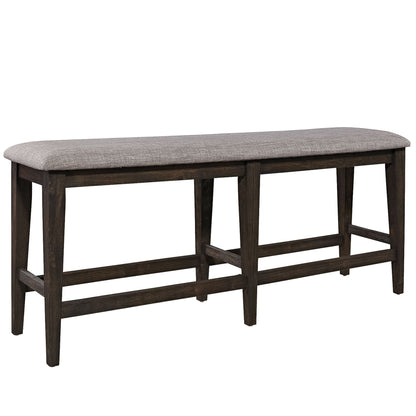 Double Bridge - Counter Bench - Dark Brown - Hornell Furniture Outlet