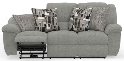 Trifecta - Sofa With 3 Recliners and Drop Down Table - Hornell Furniture Outlet