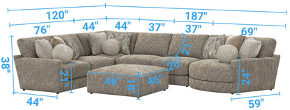 Turner - Sectional - Hornell Furniture Outlet