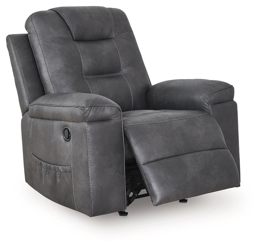 Stockworth - Granite - Rocker Recliner - Hornell Furniture Outlet