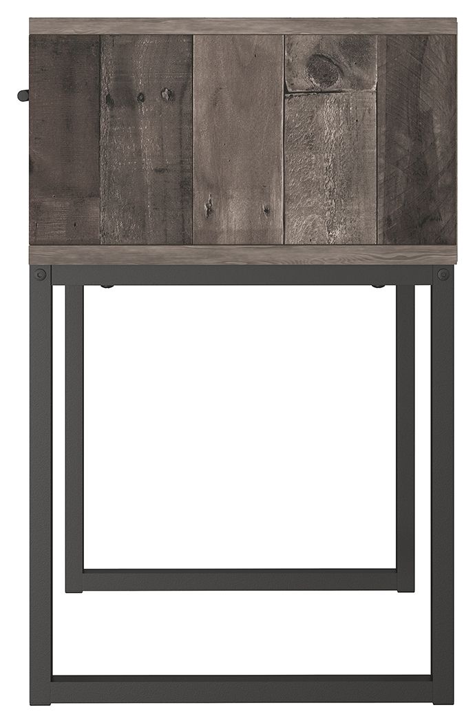 Neilsville - Black / Gray - One Drawer Night Stand - Hornell Furniture Outlet