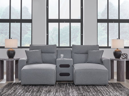 ModMax II - Salt And Pepper - Reclining Sectional - Hornell Furniture Outlet