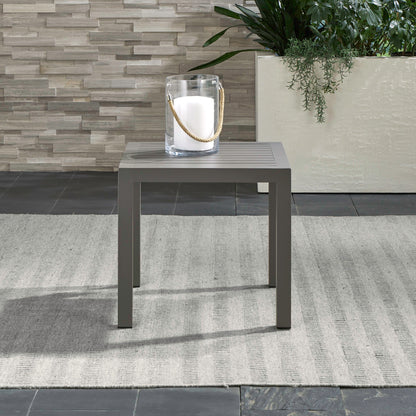 Plantation Key - Outdoor End Table - Granite - Hornell Furniture Outlet