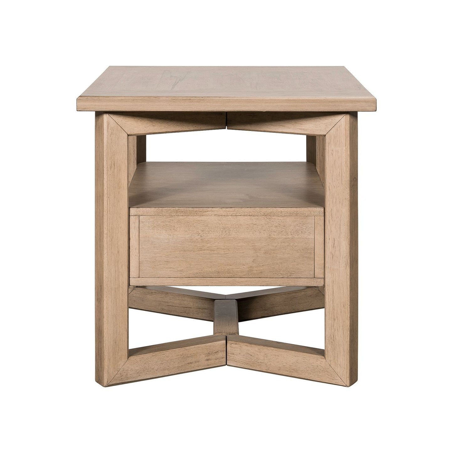 Proximity Place - Rectangular End Table - Light Brown - Hornell Furniture Outlet