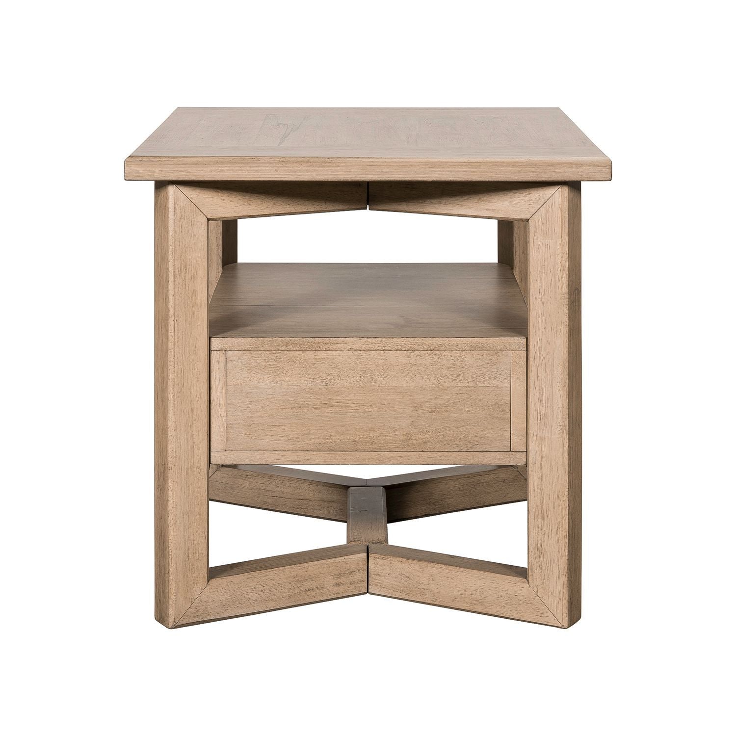 Proximity Place - Rectangular End Table - Light Brown - Hornell Furniture Outlet