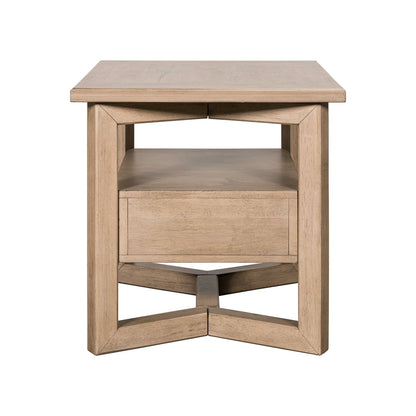 Proximity Place - Rectangular End Table - Light Brown - Hornell Furniture Outlet
