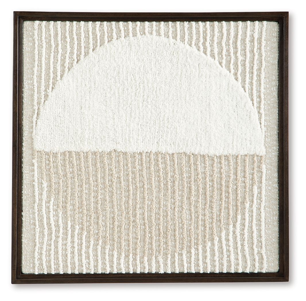 Bachard - Tan / White - Wall Decor - Hornell Furniture Outlet