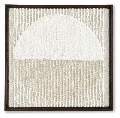 Bachard - Tan / White - Wall Decor - Hornell Furniture Outlet