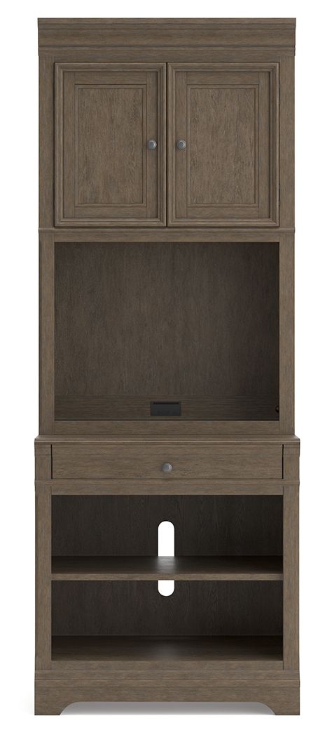 Janismore - Weathered Gray - Bookcase - Hornell Furniture Outlet