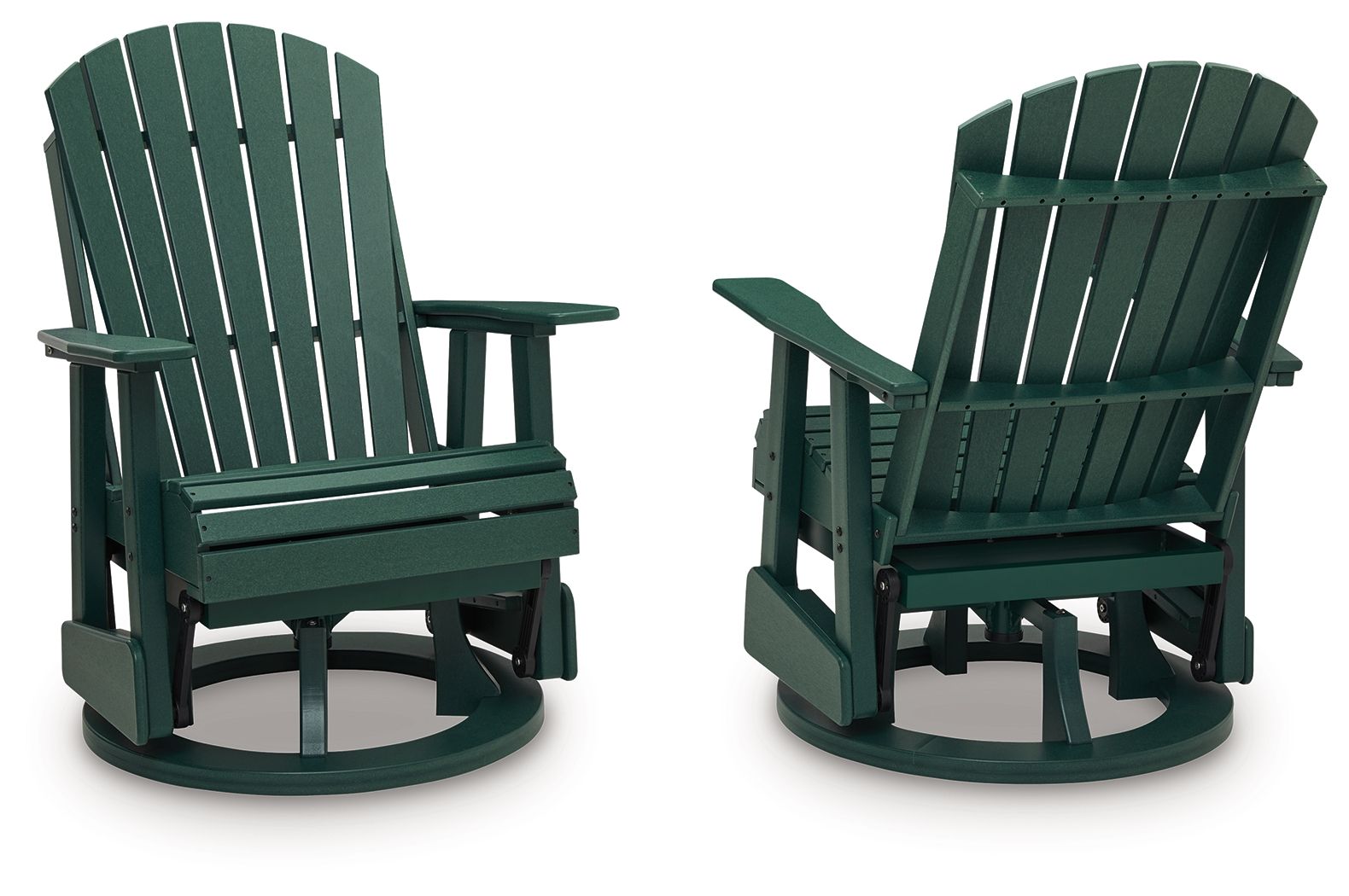 Shell Beach - Swivel Glider Chair - Green - Hornell Furniture Outlet