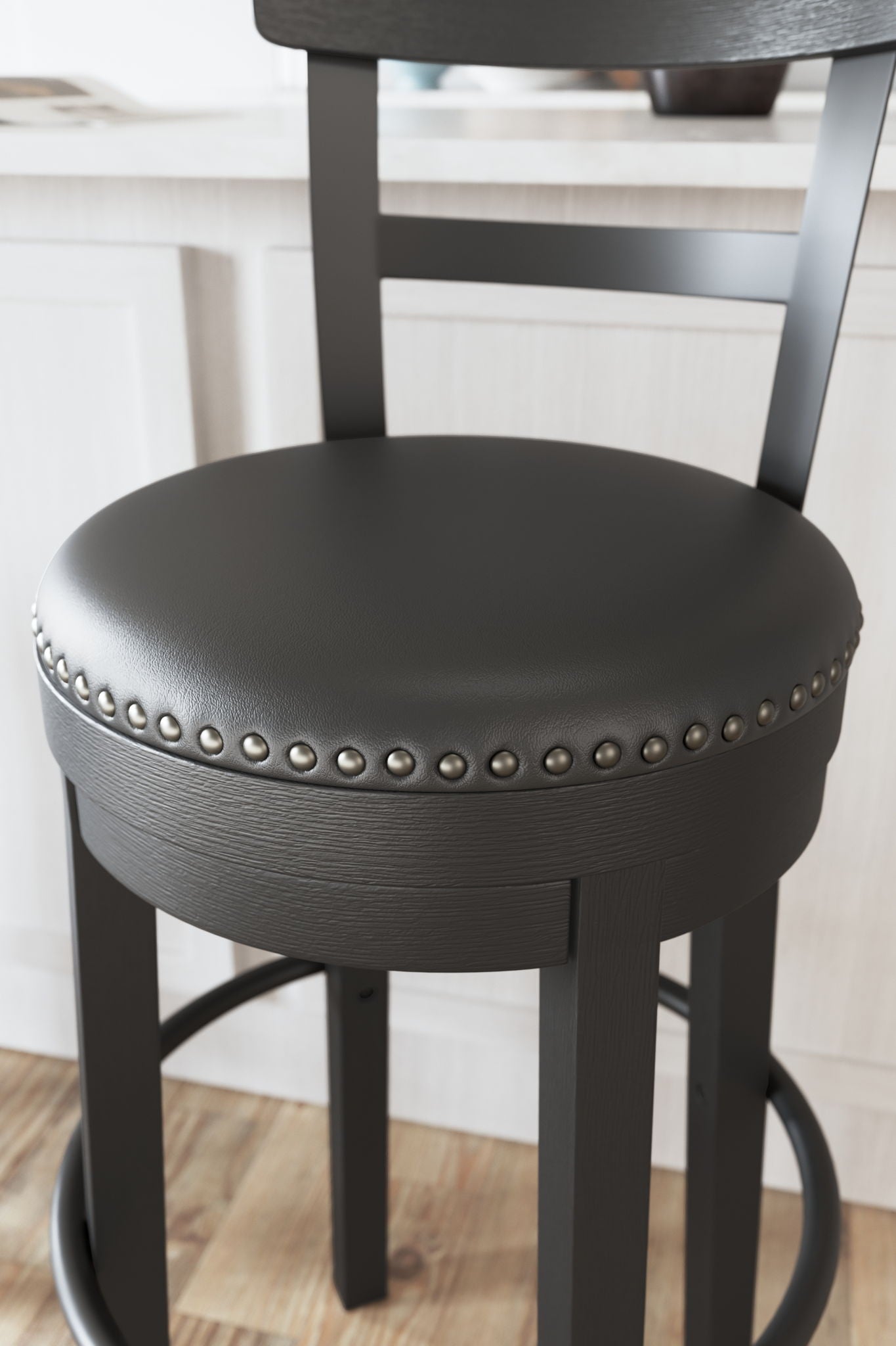 Valebeck - Tall Upholstered Swivel Barstool - Hornell Furniture Outlet