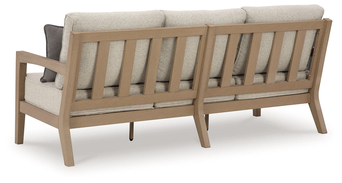Hallow Creek - Driftwood - Sofa With Cushion - Hornell Furniture Outlet