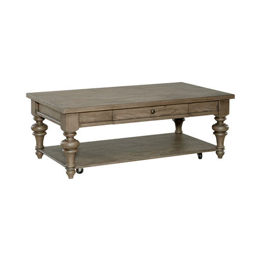 Americana Farmhouse - Rectangular Cocktail Table - Light Brown - Hornell Furniture Outlet