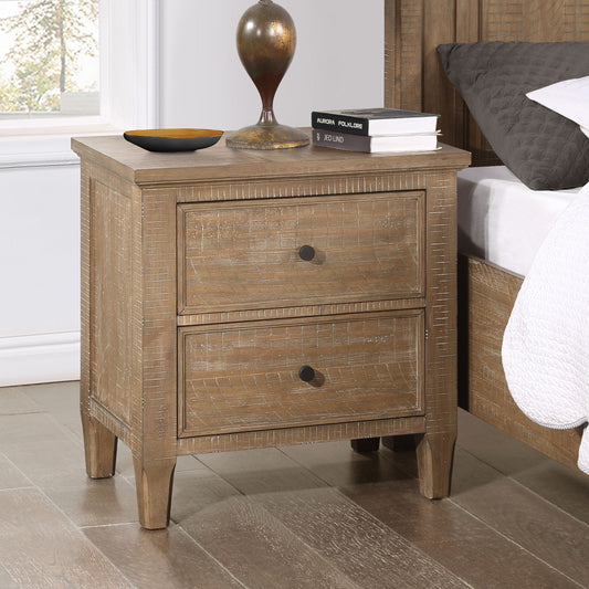 Riverdale - 2 Drawer Nightstand - Dark Brown - Hornell Furniture Outlet