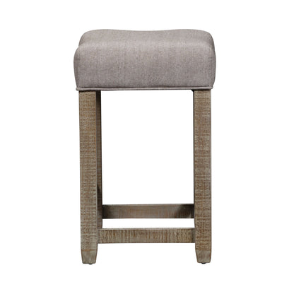 Parkland Falls - Upholstered Console Stool - Light Brown - Hornell Furniture Outlet