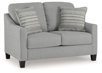 Adlai - Shadow - Loveseat - Hornell Furniture Outlet