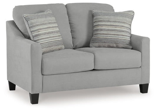 Adlai - Shadow - Loveseat - Hornell Furniture Outlet