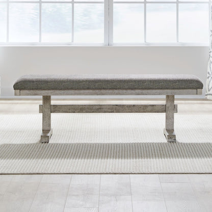 Hallendale - Upholstered Dining Bench (RTA) - White - Hornell Furniture Outlet