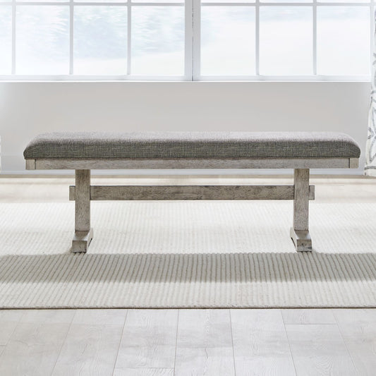 Hallendale - Upholstered Dining Bench (RTA) - White - Hornell Furniture Outlet