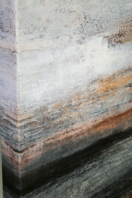 Weatheridge - Grey / Gold - Wall Art - Hornell Furniture Outlet