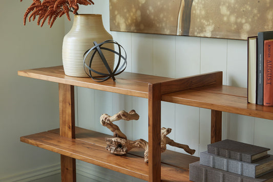 Fayemour - Brown - Console Sofa Table - Hornell Furniture Outlet
