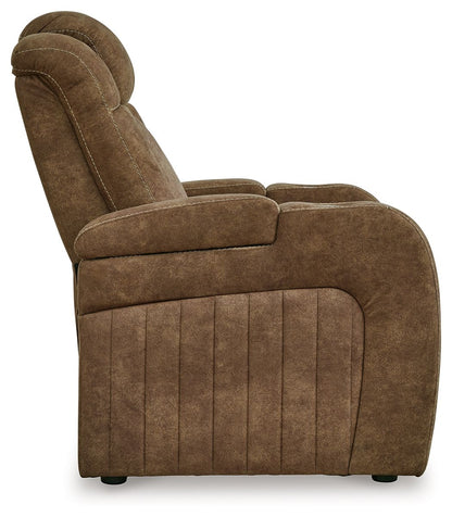 Wolfridge - Brindle - Power Recliner/Adj Headrest - Hornell Furniture Outlet