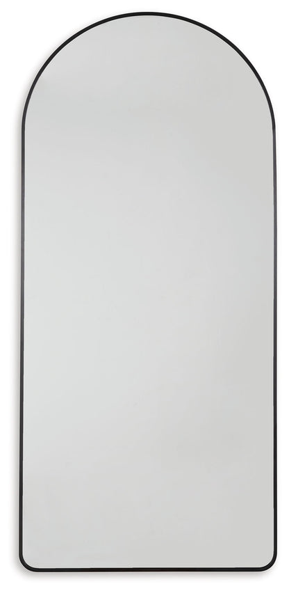 Sethall - Black - Floor Mirror - Hornell Furniture Outlet