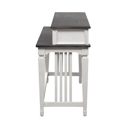 Allyson Park - Console Bar Table - White - Hornell Furniture Outlet