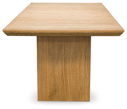 Sherbana - Light Brown - Rectangular Dining Room Extension Table - Hornell Furniture Outlet