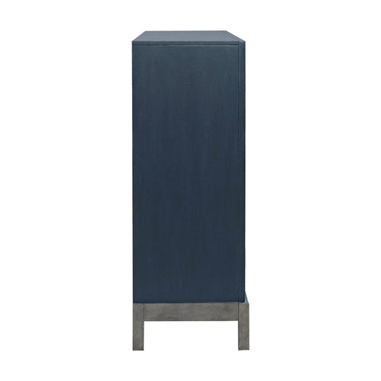 Braxton - Accent Cabinet - Azure Blue - Hornell Furniture Outlet