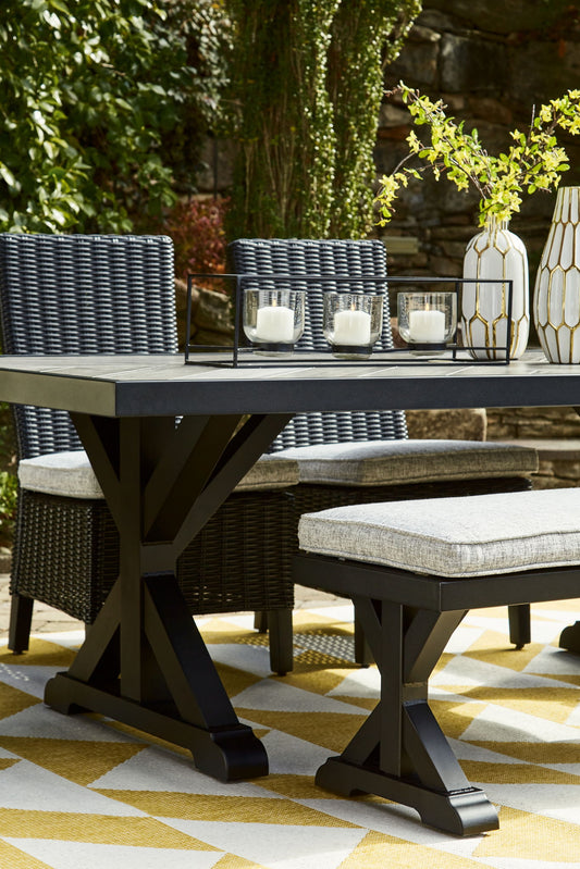 Beachcroft - Rect Dining Table W/Umb Opt - Hornell Furniture Outlet