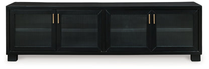 Winbardi - Black - Extra Large TV Stand - Hornell Furniture Outlet