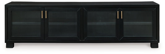 Winbardi - Black - Extra Large TV Stand - Hornell Furniture Outlet