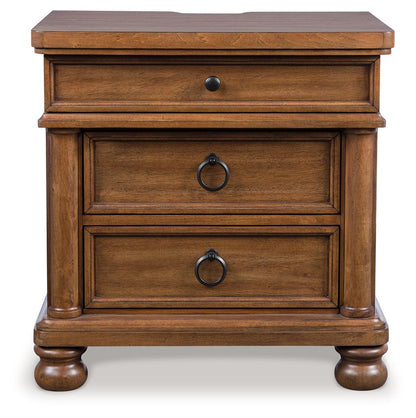 Rowlenstown - Three Drawer Night Stand - Hornell Furniture Outlet