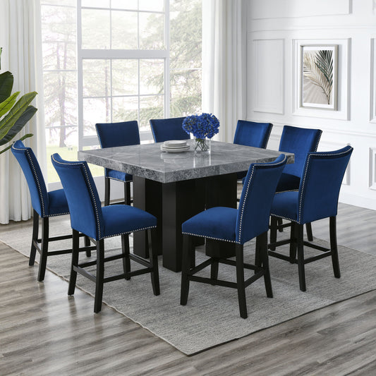 Camila - Square Counter Dining Set - Gray Top - Hornell Furniture Outlet