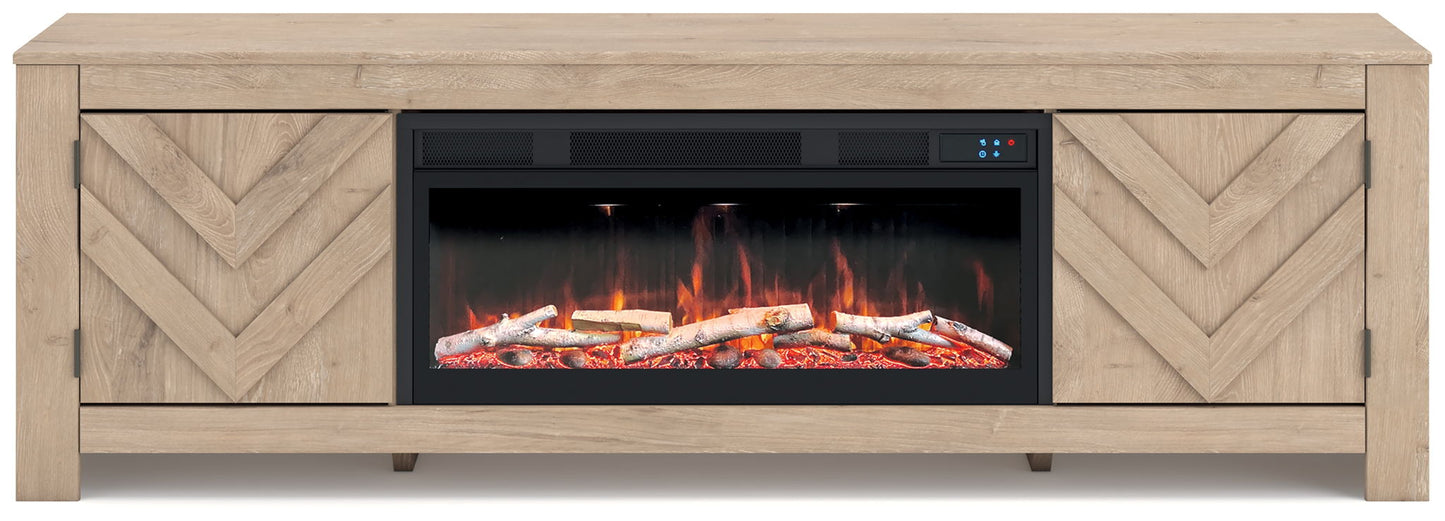 Cayboni - LG TV Stand With Fireplace Option - Hornell Furniture Outlet