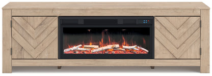 Cayboni - LG TV Stand With Fireplace Option - Hornell Furniture Outlet