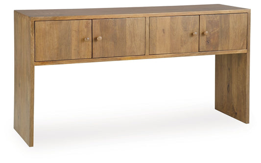 Ella Grove - Console - Rich Brown - Hornell Furniture Outlet